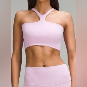 Lululemon-Bend This V and Racer Bra Light Support, Pink Haze size S/M-NWT